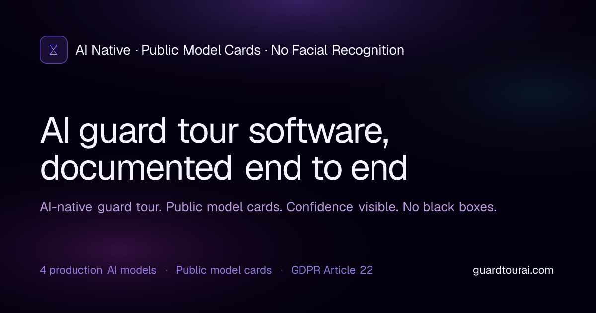 AI Guard Tour Software — Anomaly Detection, Predictive Routing ...